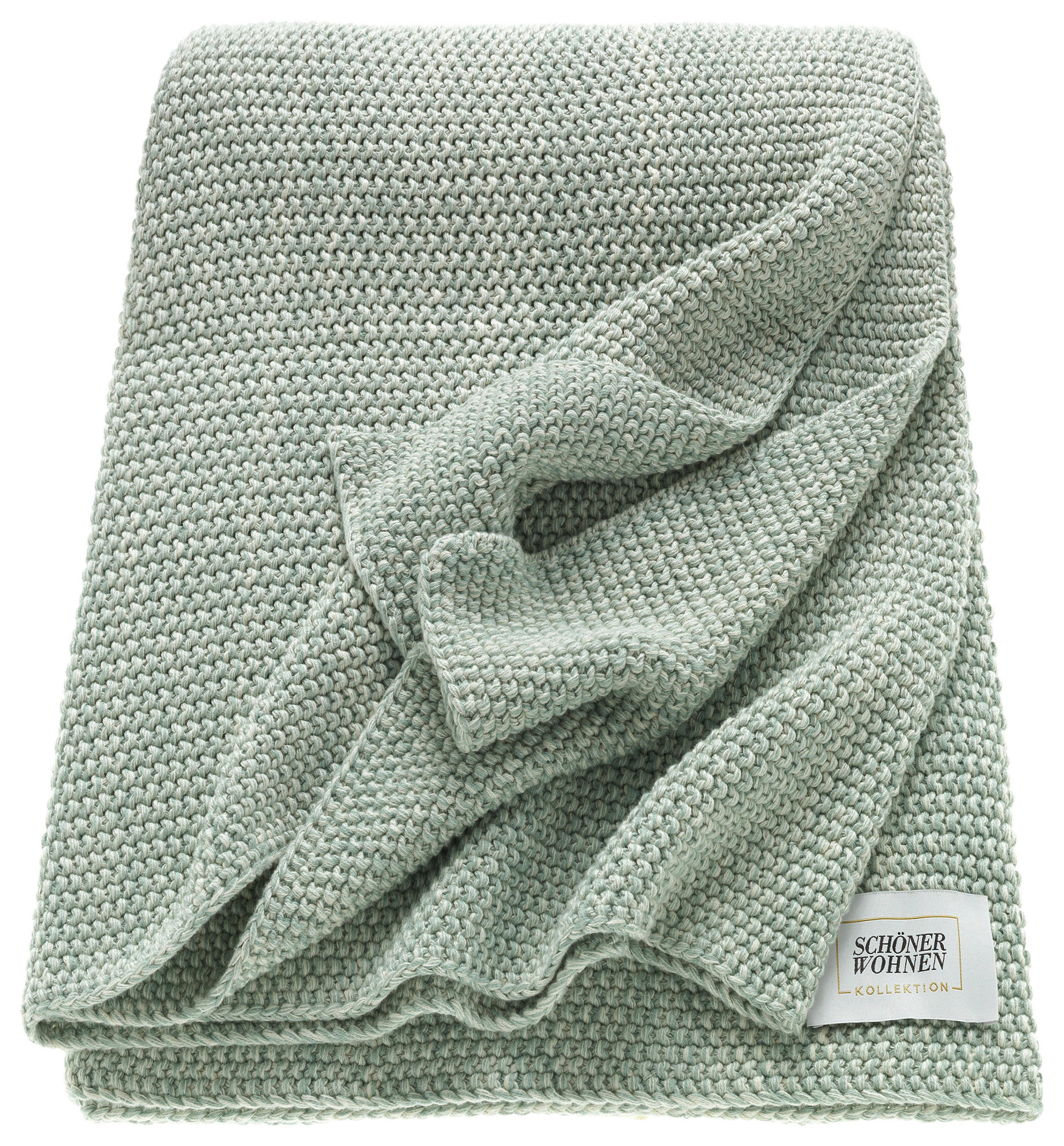 PLAID Melange 130/170 cm  - Mintgrün, Basics, Textil (130/170cm) - Schöner Wohnen