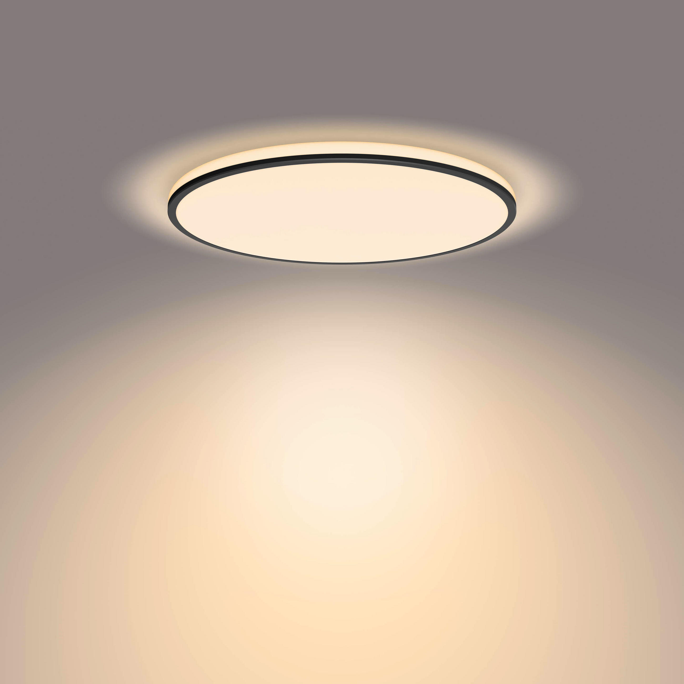 LED-DECKENLEUCHTE Ozziet 4,5/40/4,5 cm   - Schwarz, Basics, Metall (4,5/40/4,5cm)