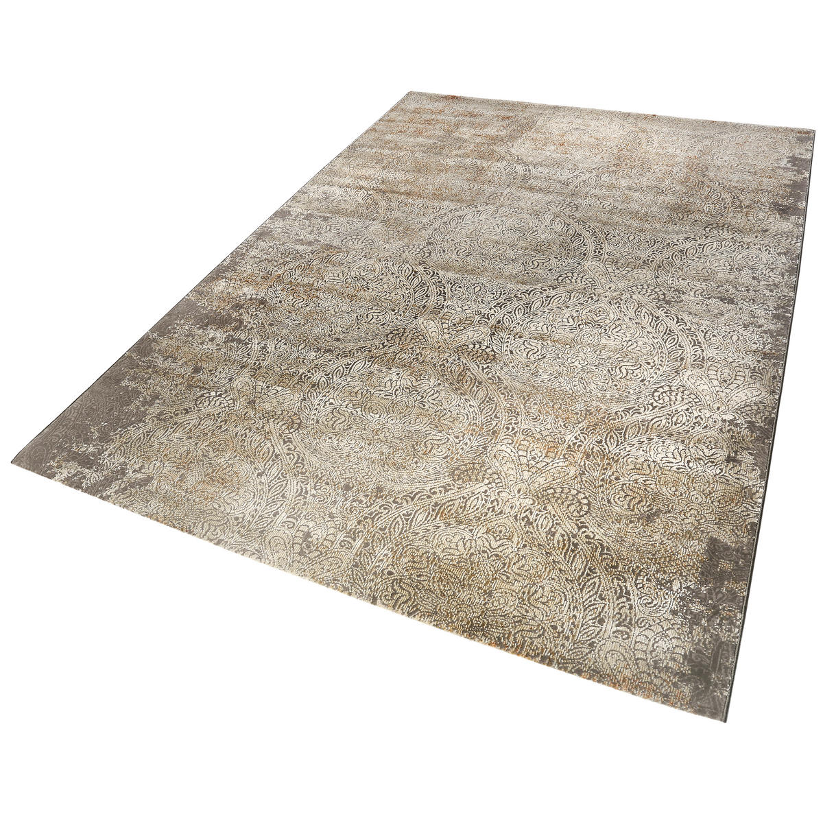 VINTAGE-TEPPICH 133/200 cm Baroque Vintage Grau, Silberfarben, Beige  - Beige/Silberfarben, LIFESTYLE, Textil (133/200cm) - Novel