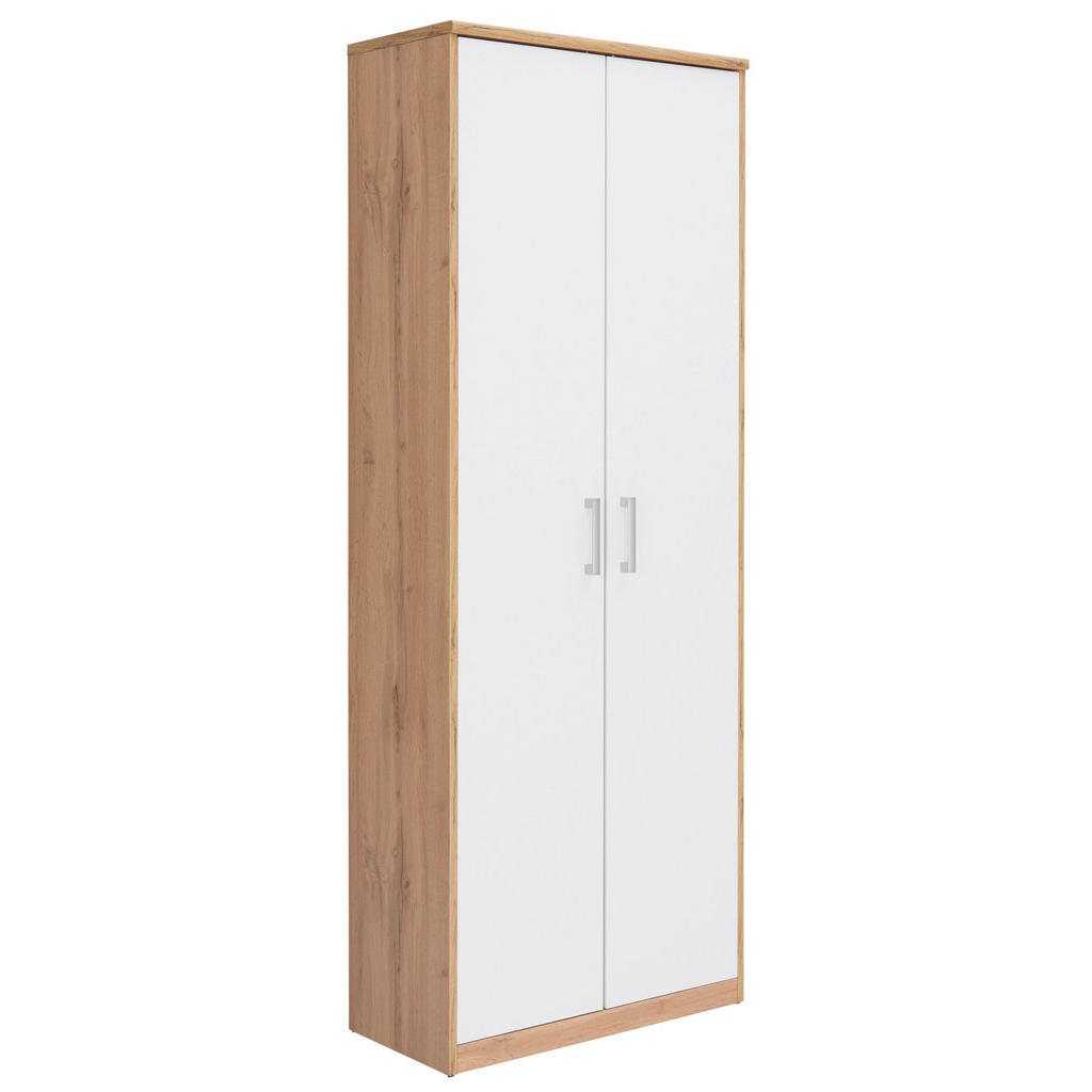 Xora VÍCEÚČELOVÁ SKŘÍŇ, bílá, dub wotan, 72/194/36 cm