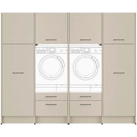 HAUSWIRTSCHAFTSRAUM  in Hellgrau  - Hellgrau, Basics, Holzwerkstoff (249,6cm) - Impuls