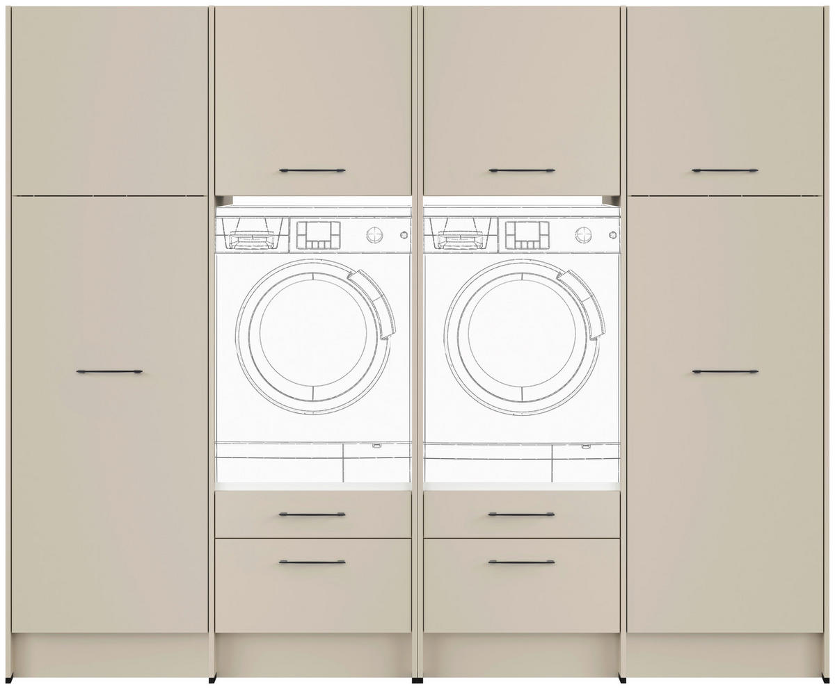 HAUSWIRTSCHAFTSRAUM  in Hellgrau  - Hellgrau, Basics, Holzwerkstoff (249,6cm) - Impuls