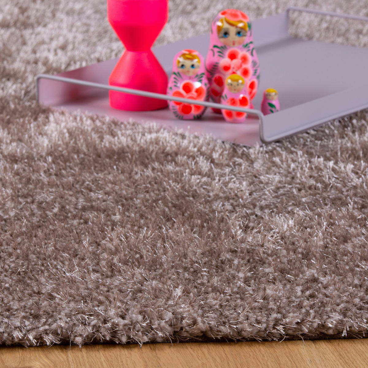 HOCHFLORTEPPICH 200/290 cm My Emilia  - Taupe, Konventionell, Textil (200/290cm) - Novel