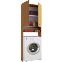 WASCHMASCHINENSCHRANK 70/182/27 cm  - Buchefarben, Basics, Kunststoff (70/182/27cm) - MID.YOU
