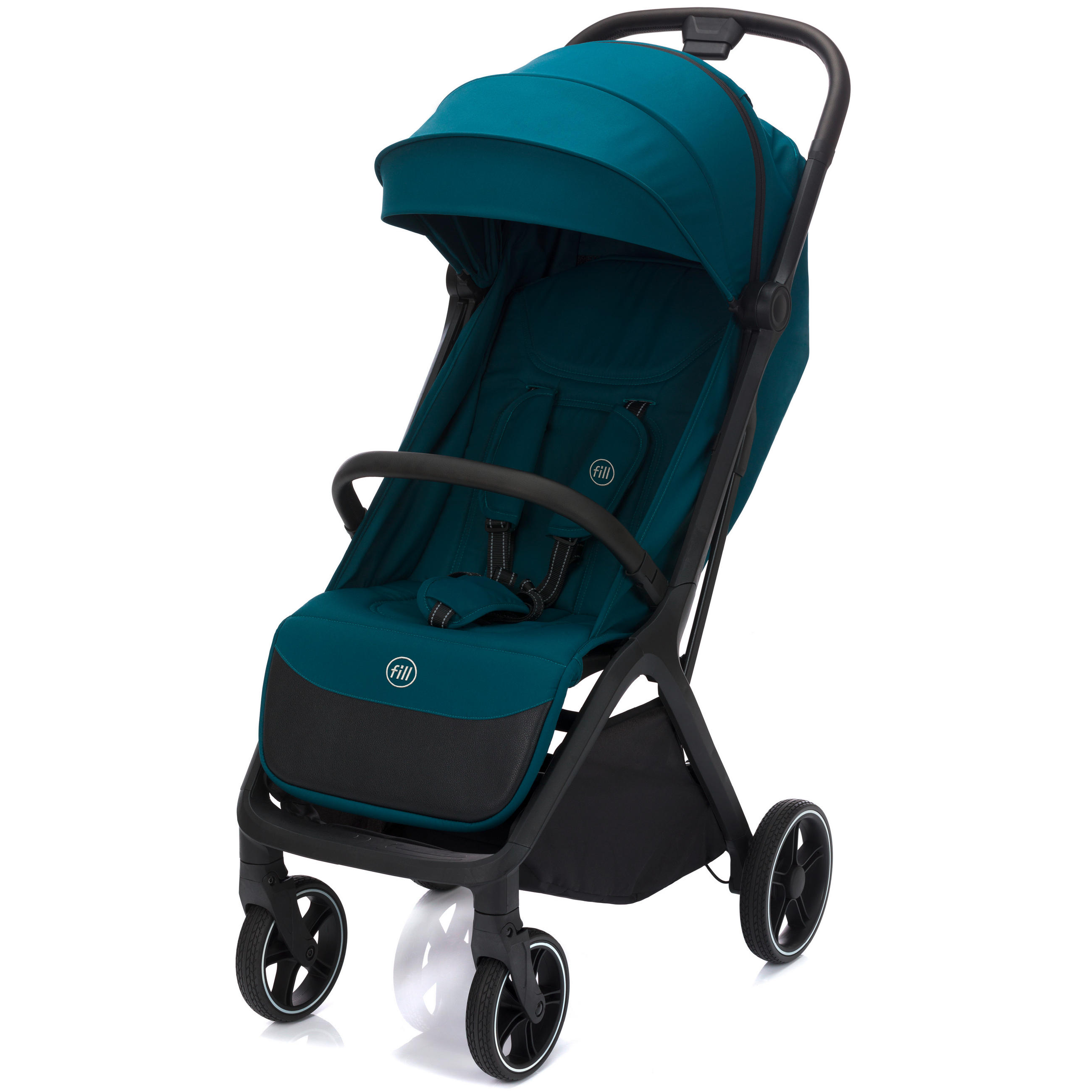 BUGGY Cooper  - Türkis/Schwarz, Basics, Textil (50/107/69cm) - Fillikid