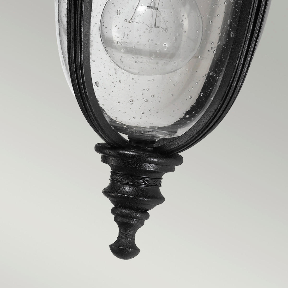AUSSENWANDLEUCHTE - Schwarz, Basics, Glas/Metall (16.7/32.1/19.1cm) - Elstead Lighting