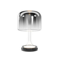 LED-TISCHLEUCHTE - Schwarz Hochglanz/Grau, Design, Glas/Metall (26/42cm) - MAYTONI