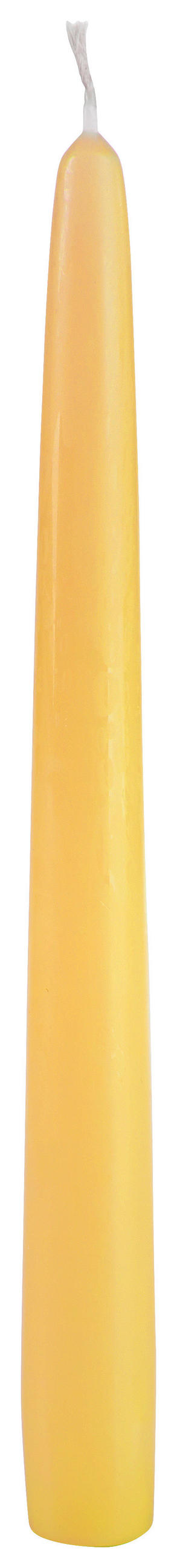  STABKERZE 24 cm  - Gelb, Basics (24cm) - Steinhart