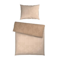 WENDEBETTWÄSCHE TANJA Satin 140/200 cm  - Beige, KONVENTIONELL, Textil (140/200cm) - Novel