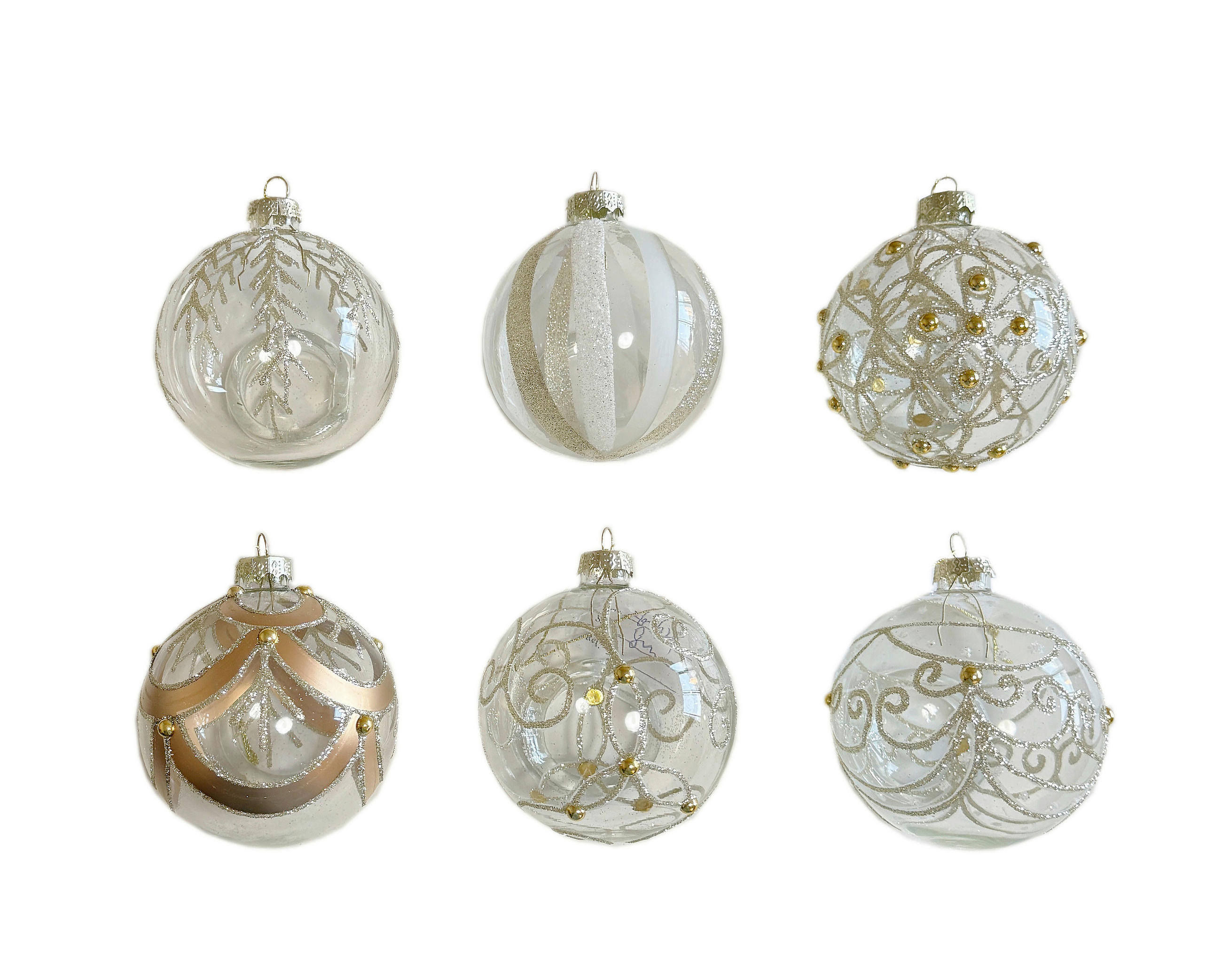 CHRISTBAUMKUGEL 6 cm  - Klar/Goldfarben, LIFESTYLE, Glas/Kunststoff (6cm) - X-Mas