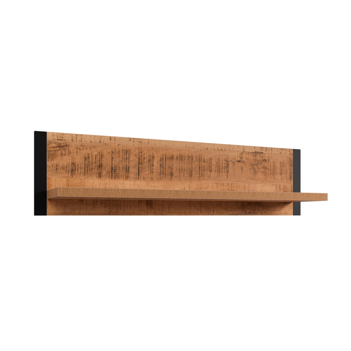 WANDBOARD in 110/28/23 cm Naturfarben, Schwarz  - Schwarz/Naturfarben, Basics, Holzwerkstoff (110/28/23cm) - MID.YOU