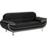 DREISITZER-SOFA Lederlook Grau, Dunkelbraun - Chromfarben/Dunkelbraun, Basics, Textil/Metall (208/85/87cm) - Ti`me DREISITZER-SOFA Lederlook Grau, Dunkelbraun - Chromfarben/Dunkelbraun, Basics, Textil/Metall (208/85/87cm) - Ti`me