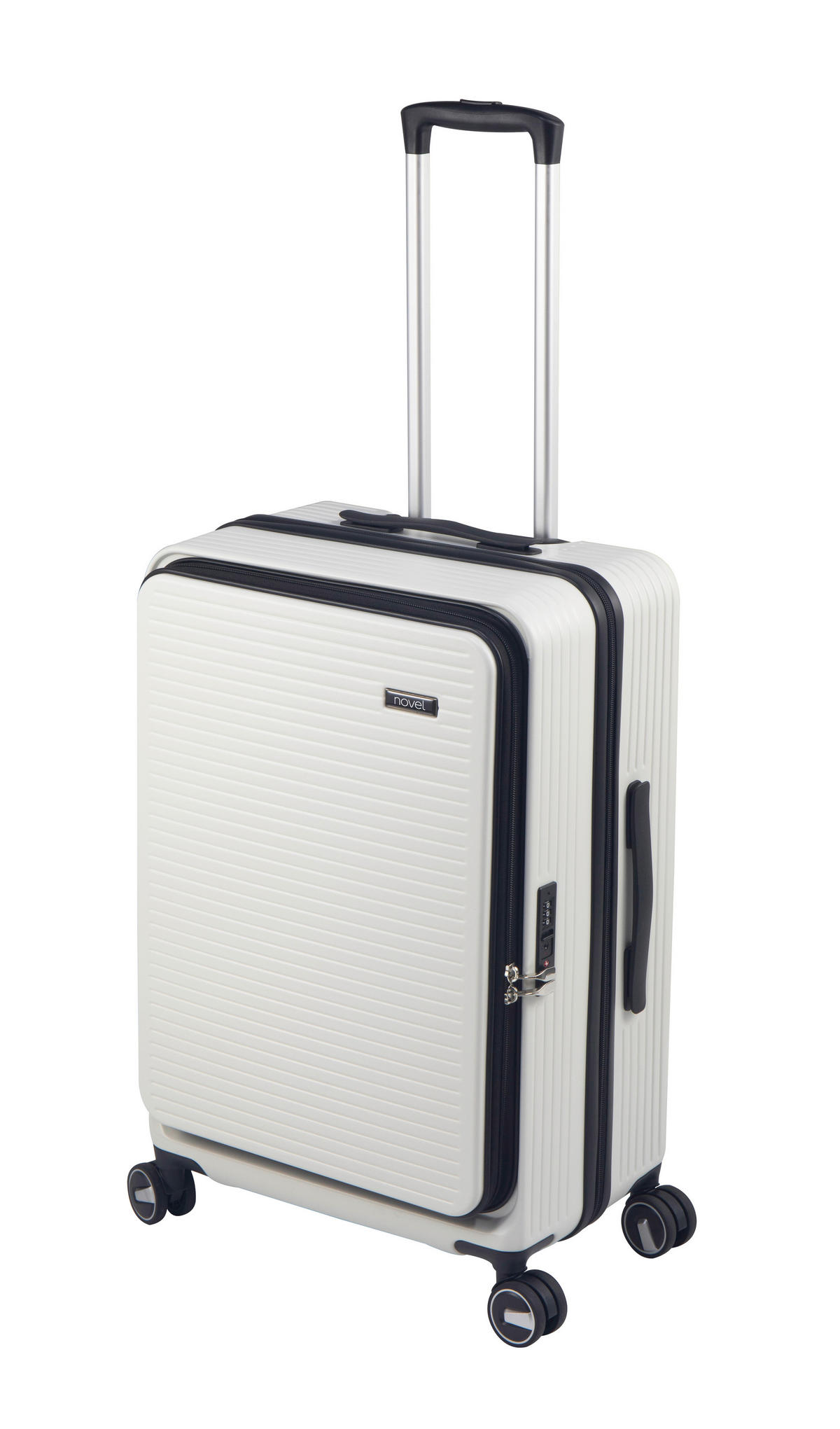 SADA CESTOVNÝCH KUFROV  - biela, Basics, kov/textil - Novel