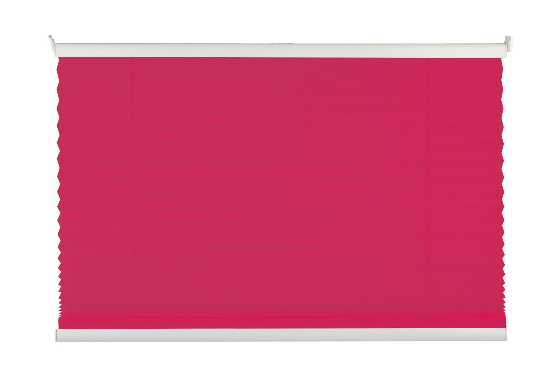 PLISSEE halbtransparent 75/130 cm - Pink, Basics, Textil (75/130cm) - Homeware