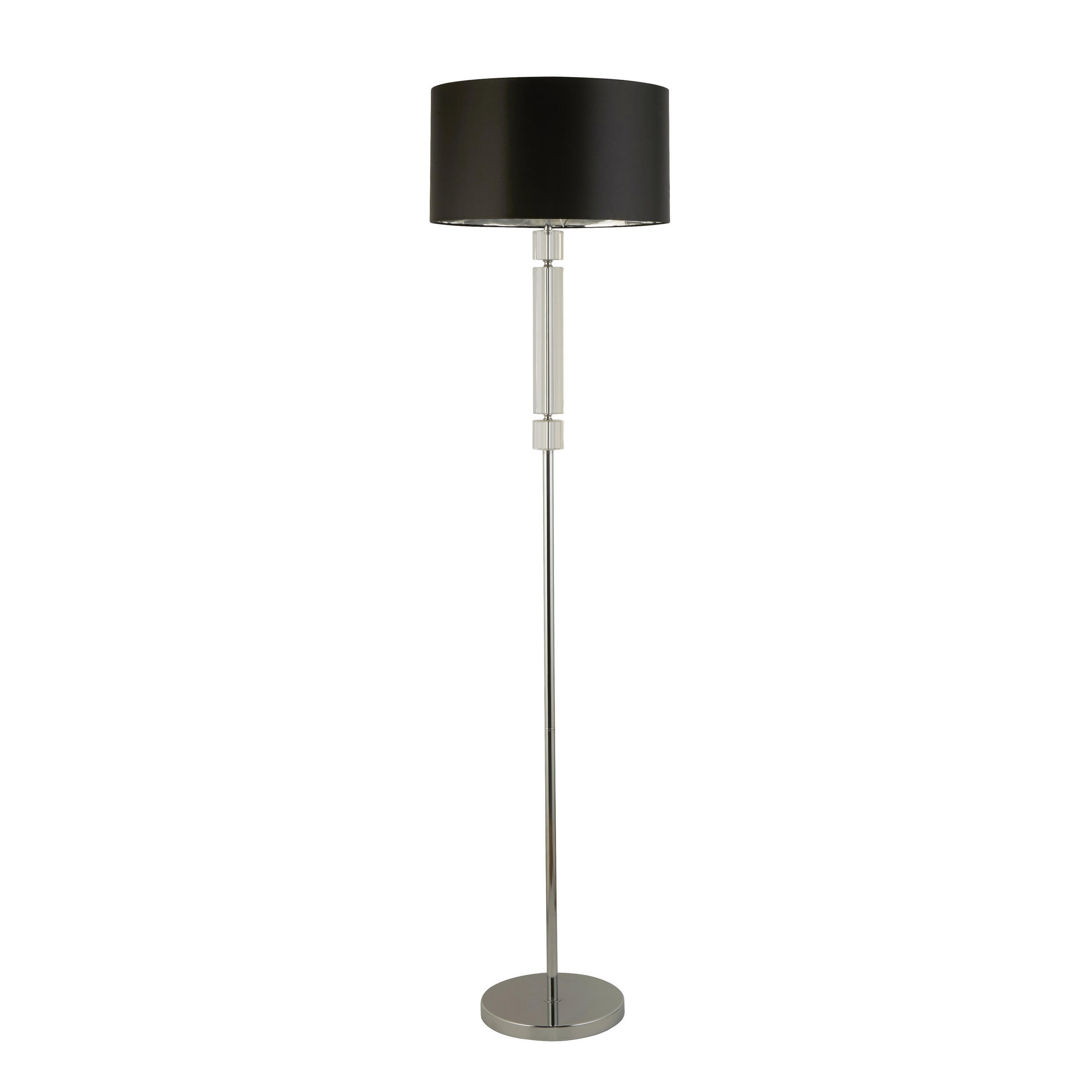 GOLVLAMPA Kylie 40/40/158.5 cm    - kromfärg/silver, Lifestyle, metall/textil (40/40/158.5cm)