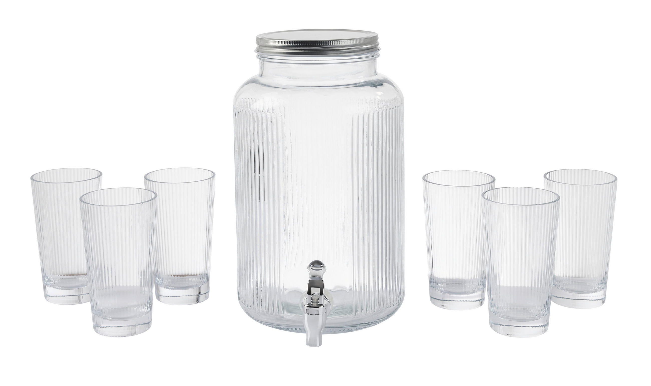 GETRÄNKESPENDER   - Klar, LIFESTYLE, Glas/Kunststoff - Novel