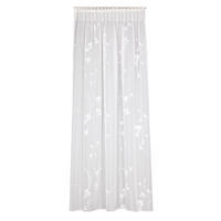KÉSZFÜGGÖNY áttetsző  - fehér, Basics, textil (140/175cm)