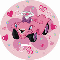 KINDERTEPPICH 100 cm Bobby Car  - Rosa, Trend, Textil (100cm)