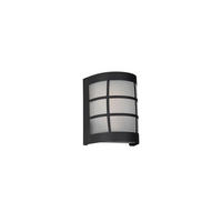 AUßENWANDLEUCHTE 14/10,5/16,5 cm   - Schwarz/Weiß, Design, Glas/Metall (14/10,5/16,5cm)