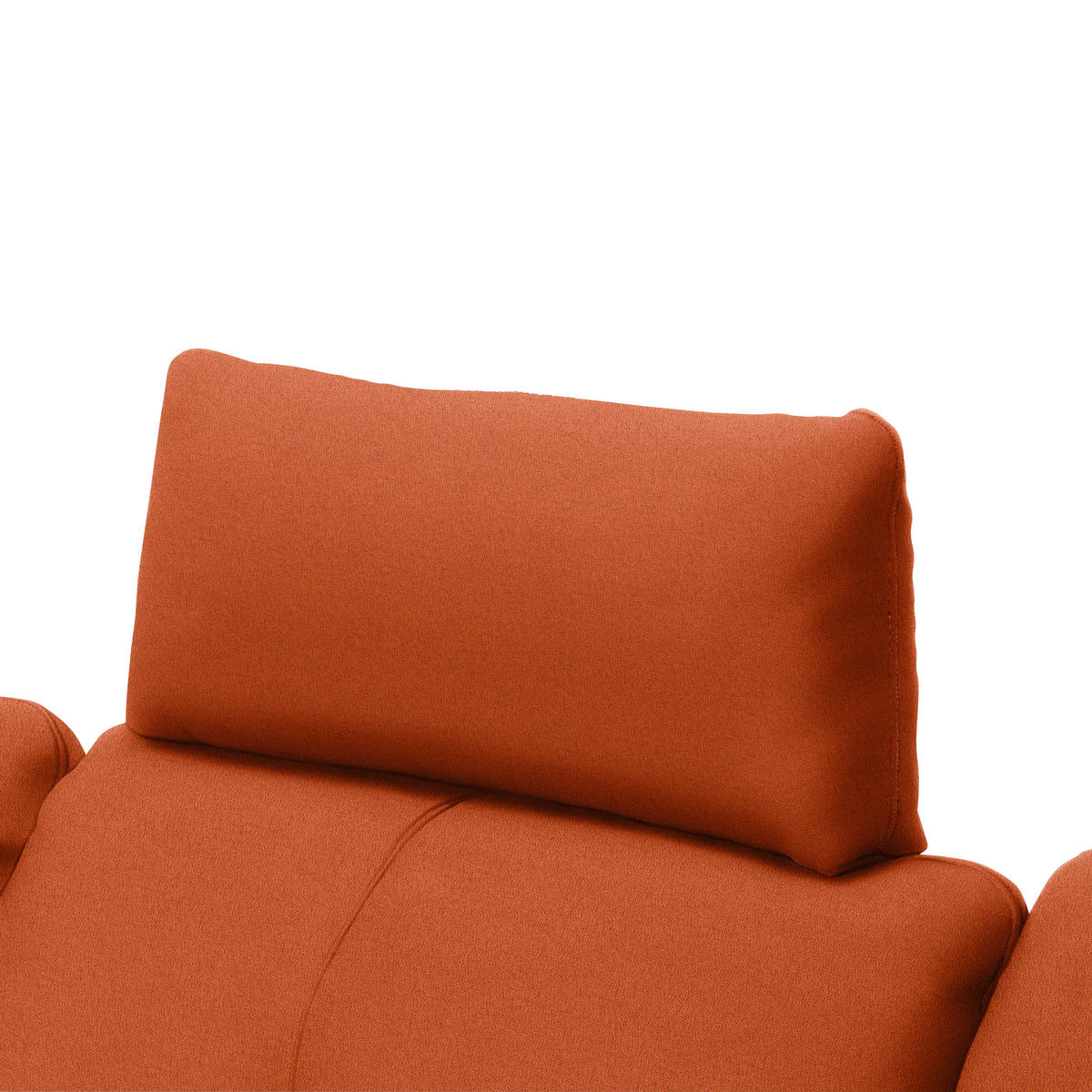 ECKSOFA in Webstoff Terracotta  - Terracotta/Schwarz, Design, Textil/Metall (179/301cm) - Chilliano
