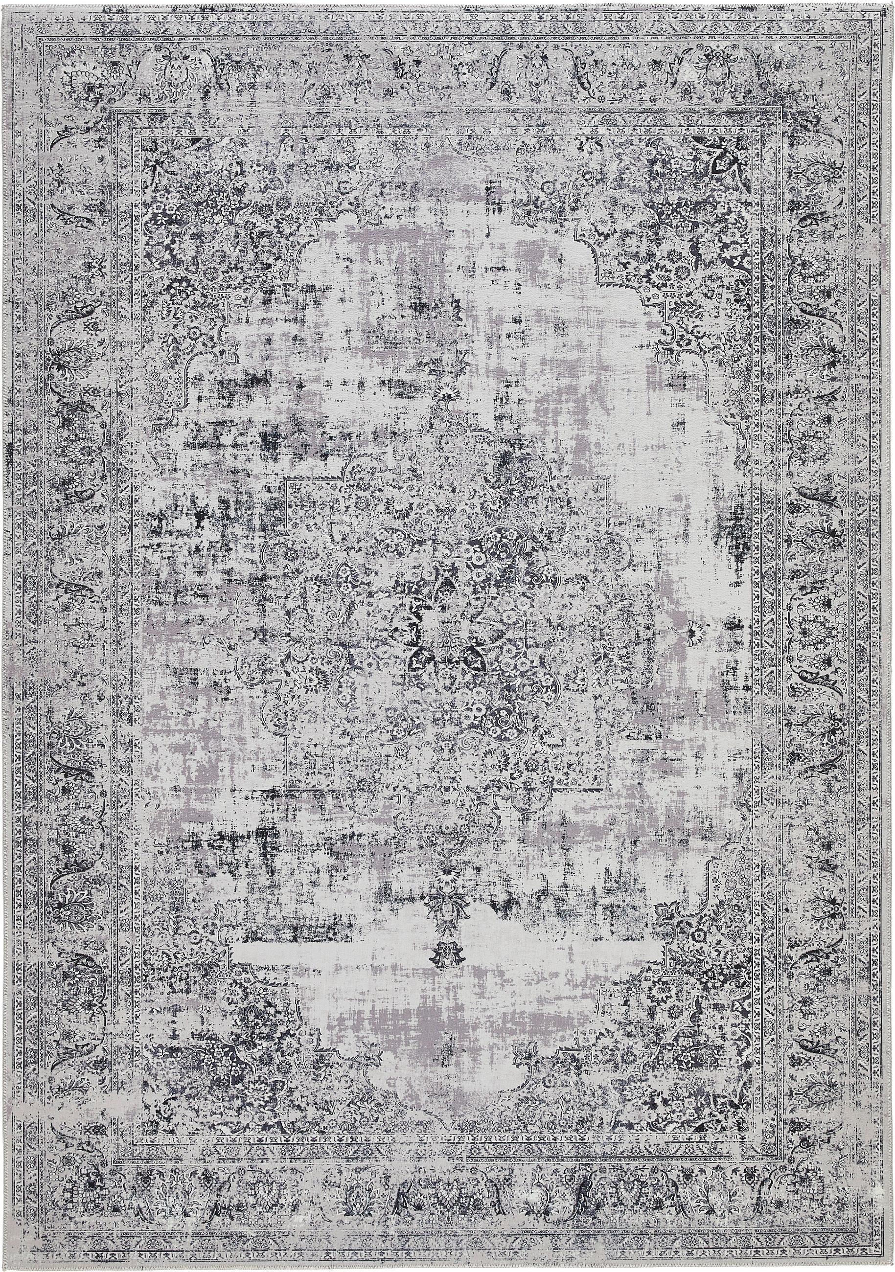VINTAGE-TEPPICH 130/200 cm Grau  - Grau, Trend, Textil (130/200cm) - Novel