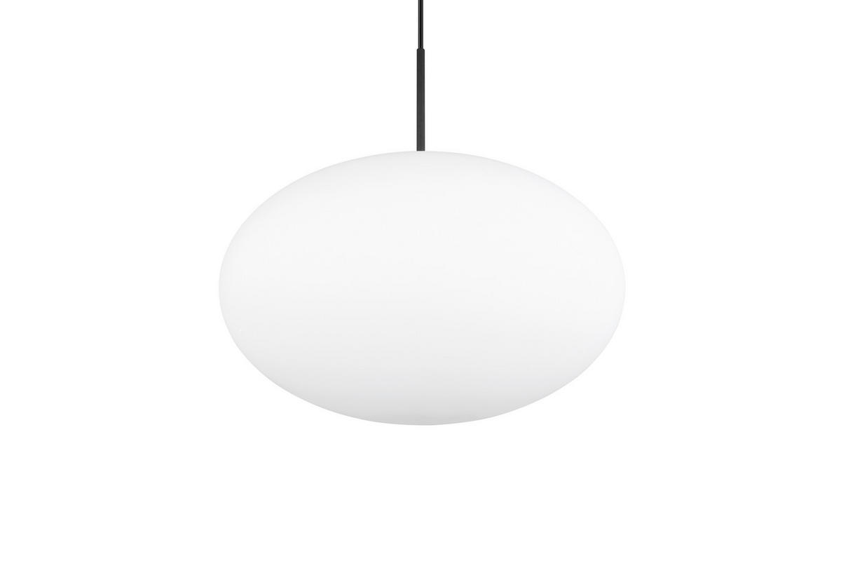 HÄNGELEUCHTE 40/150 cm    - Weiss/Schwarz, Basics, Glas/Metall (40/150cm) - Trio Leuchten