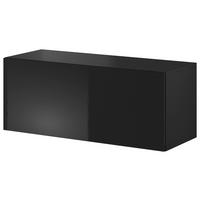 LOWBOARD  100/40/38 cm  Beimöbel erhältlich, hängend  - Schwarz Hochglanz/Schwarz, Design, Holzwerkstoff (100/40/38cm) - Livetastic