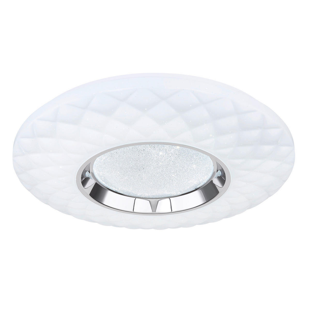 PLAFONIERĂ CU LED - alb/opal, Design, plastic/metal (49/6.8cm) - Novel