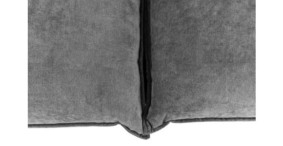 ECKSOFA in Webstoff Anthrazit  - Anthrazit/Schwarz, Design, Textil/Metall (338/165cm) - Hom`in