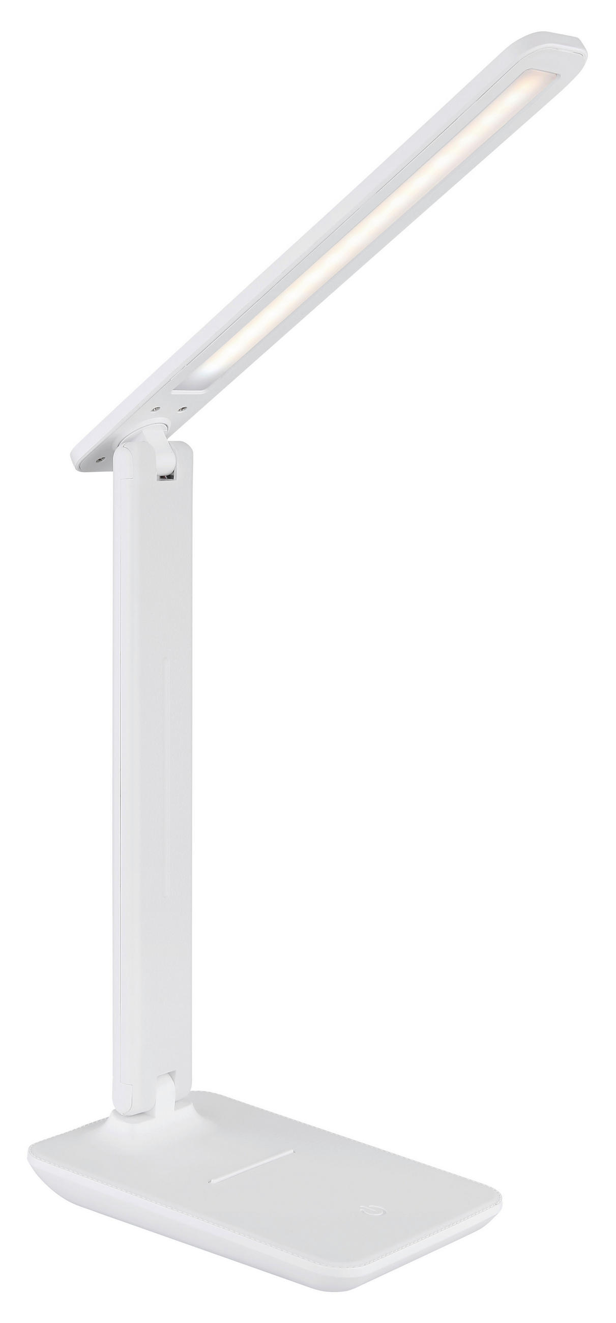 LED-SCHREIBTISCHLEUCHTE 28/11,5/50 cm   - Opal/Weiß, Design, Leder/Kunststoff (28/11,5/50cm) - Globo