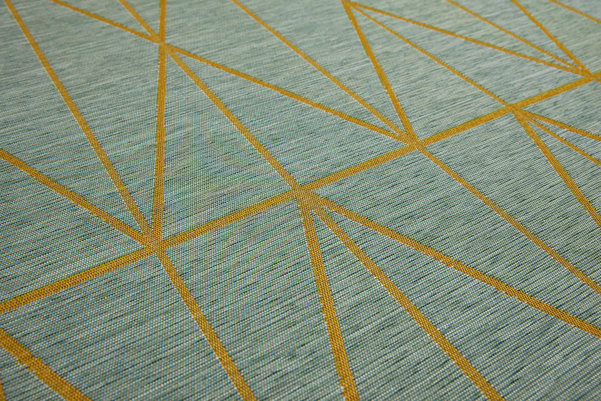 OUTDOORTEPPICH 123/180 cm Celeste Petrol, Sahara  - Petrol/Sahara, Trend, Textil (123/180cm) - Dieter Knoll