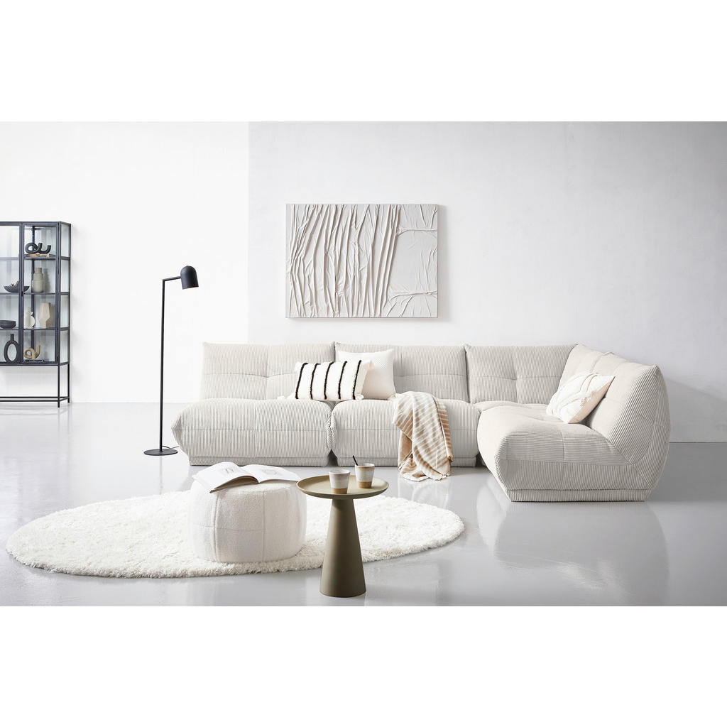 Thumbnail - Livetastic Ecksofa, Weiß, Textil, 7-Sitzer, Ottomane rechts, L-Form, einzeln stellbar, 315x210 cm, Made in EU, Rücken ec...
