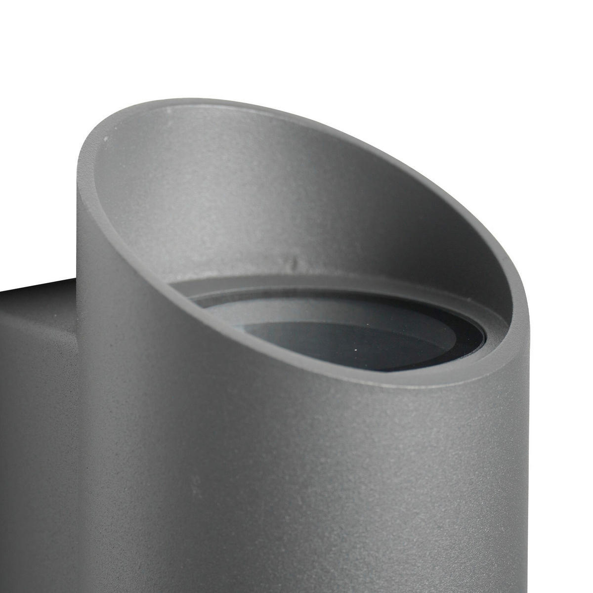 AUßENWANDLEUCHTE 7,7/9,5/23,5 cm   - Anthrazit/Zinkfarben, Design, Metall (7,7/9,5/23,5cm) - Nordlux