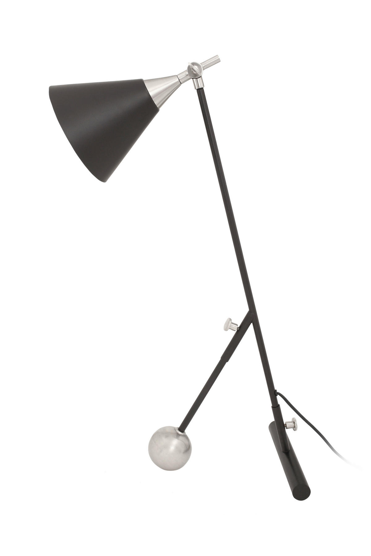 STEHLEUCHTE  23/76/32 cm   - Goldfarben/Schwarz, Design, Kunststoff/Stein (23/76/32cm) - Kayoom