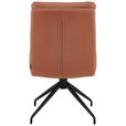 STUHL - Cognac/Schwarz, Design, Textil/Metall (51,5/89,5/65cm) - Novel
