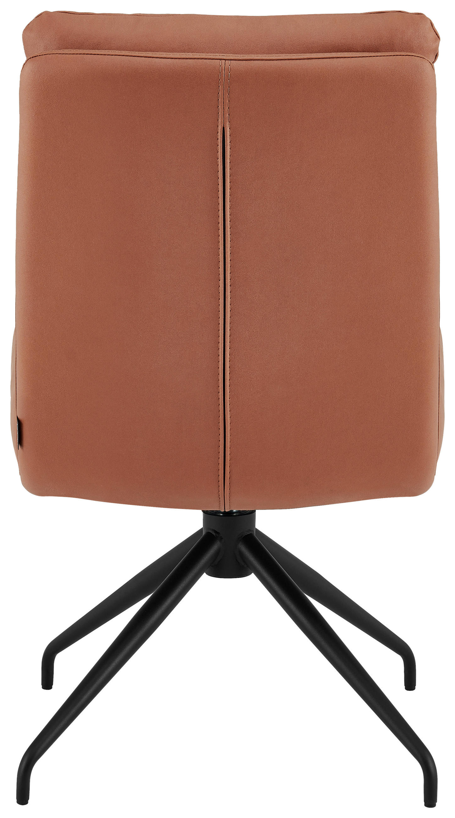 STUHL - Cognac/Schwarz, Design, Textil/Metall (51,5/89,5/65cm) - Novel