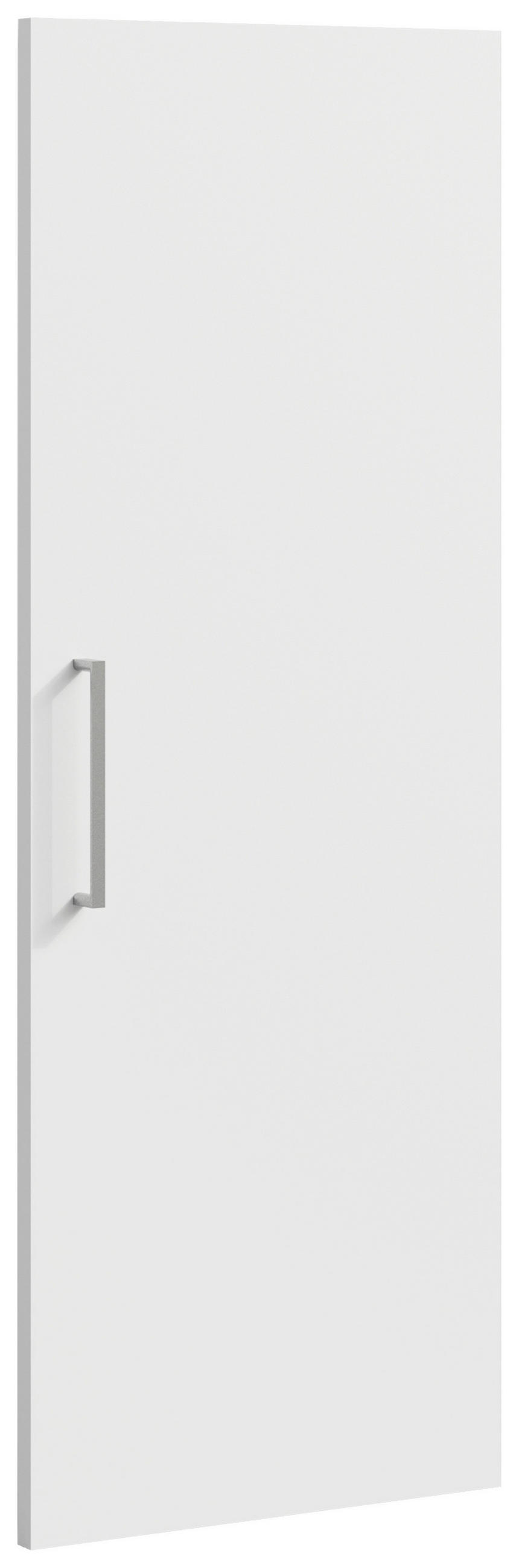 TÜR   - Silberfarben/Weiß, Natur, Holzwerkstoff/Metall (39,2/100,6cm) - Linea Natura