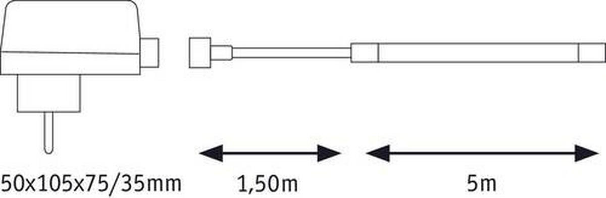 LED-STRIP SimpLED Outdoor 500 cm   - Weiß, Basics, Kunststoff (500cm) - Paulmann