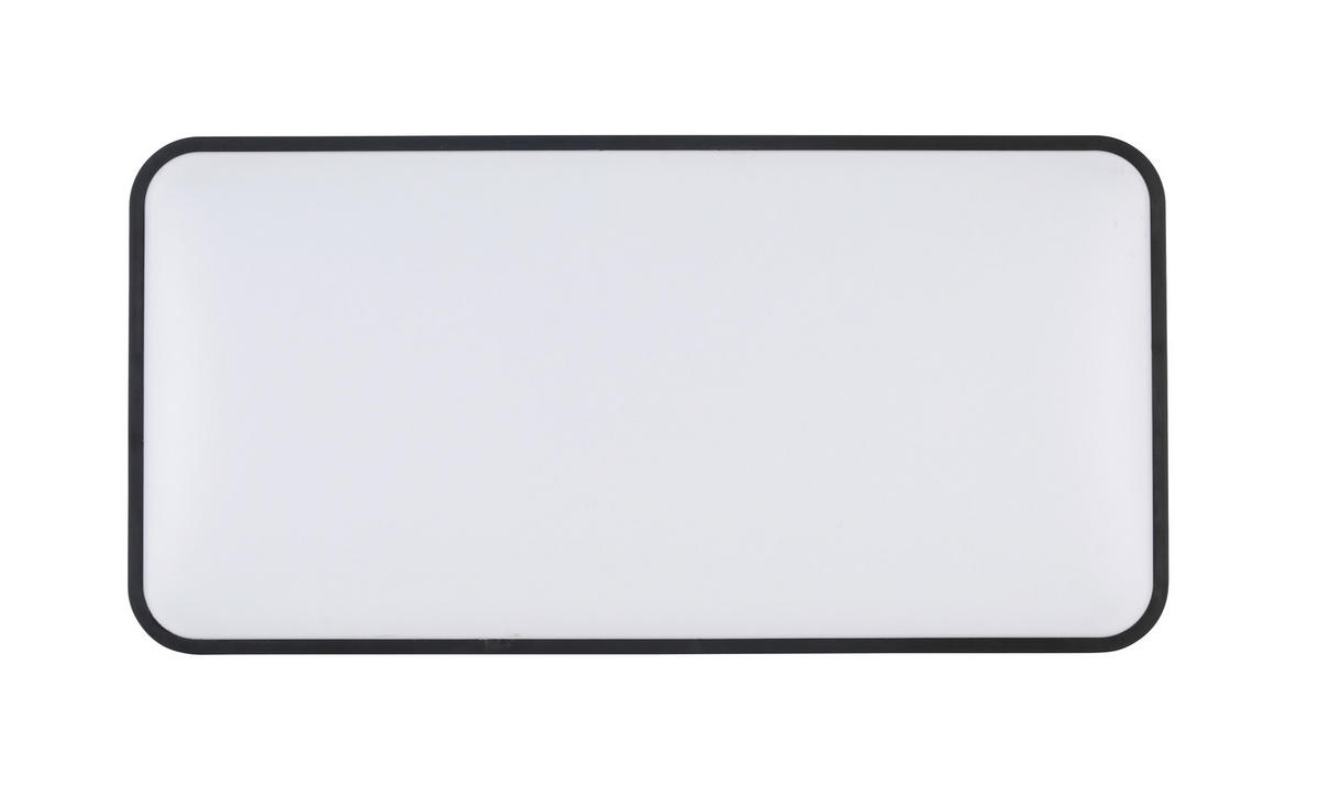 PLAFONIERĂ CU LED - alb/negru, Basics, plastic/metal (66/33/5,5cm) - Novel