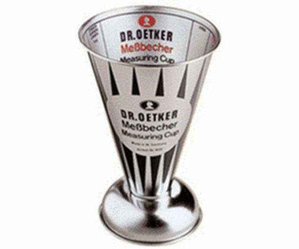 MESSBECHER - Hellgrau, Basics, Metall (0,5l) - Dr.Oetker