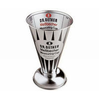 MESSBECHER - Hellgrau, Basics, Metall (0,5l) - Dr.Oetker