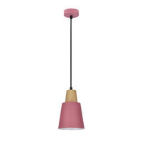 PENDELLEUCHTE 13/13/80 cm  - Pink/Schwarz, Trend, Metall (13/13/80cm)