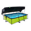 POOL-SET 343/251/65 cm  - Grün, KONVENTIONELL, Kunststoff (343/251/65cm) - EXIT Toys