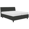 BOXSPRINGBETT 200/200 cm,  in Anthrazit, gepolstertes Kopfteil, Matratzen, H3 + H3 = fest  - Anthrazit/Schwarz, Design, Holzwerkstoff/Kunststoff (200/200cm) - RUF Betten