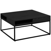 COUCHTISCH Metall, Holzwerkstoff 80/80/40 cm  - Eschefarben/Schwarz, Trend, Holzwerkstoff/Metall (80/80/40cm) - MID.YOU