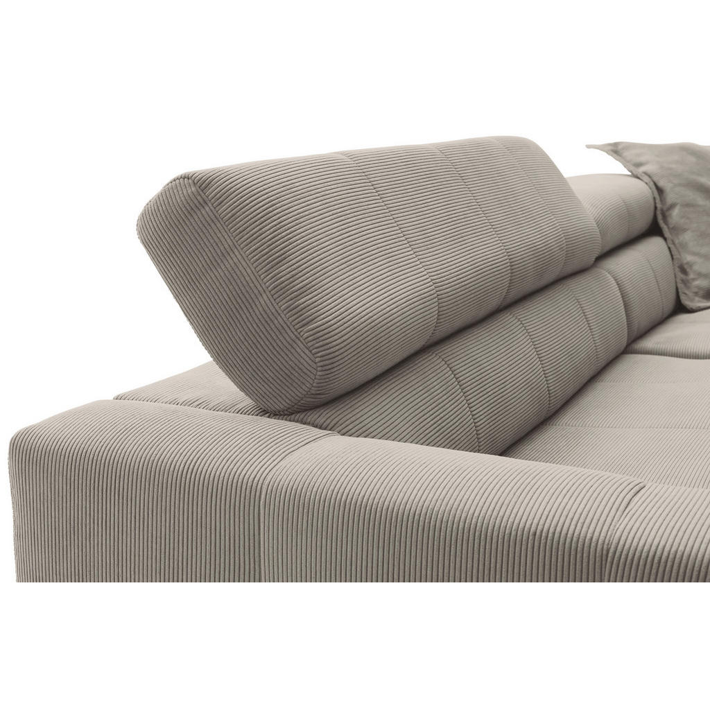 Thumbnail - Hom`in Ecksofa, Sand, Textil, 4-5-Sitzer, Ottomane rechts, L-Form, 311x219 cm, Blauer Engel, Goldenes M, Oeko-Tex® Stand...