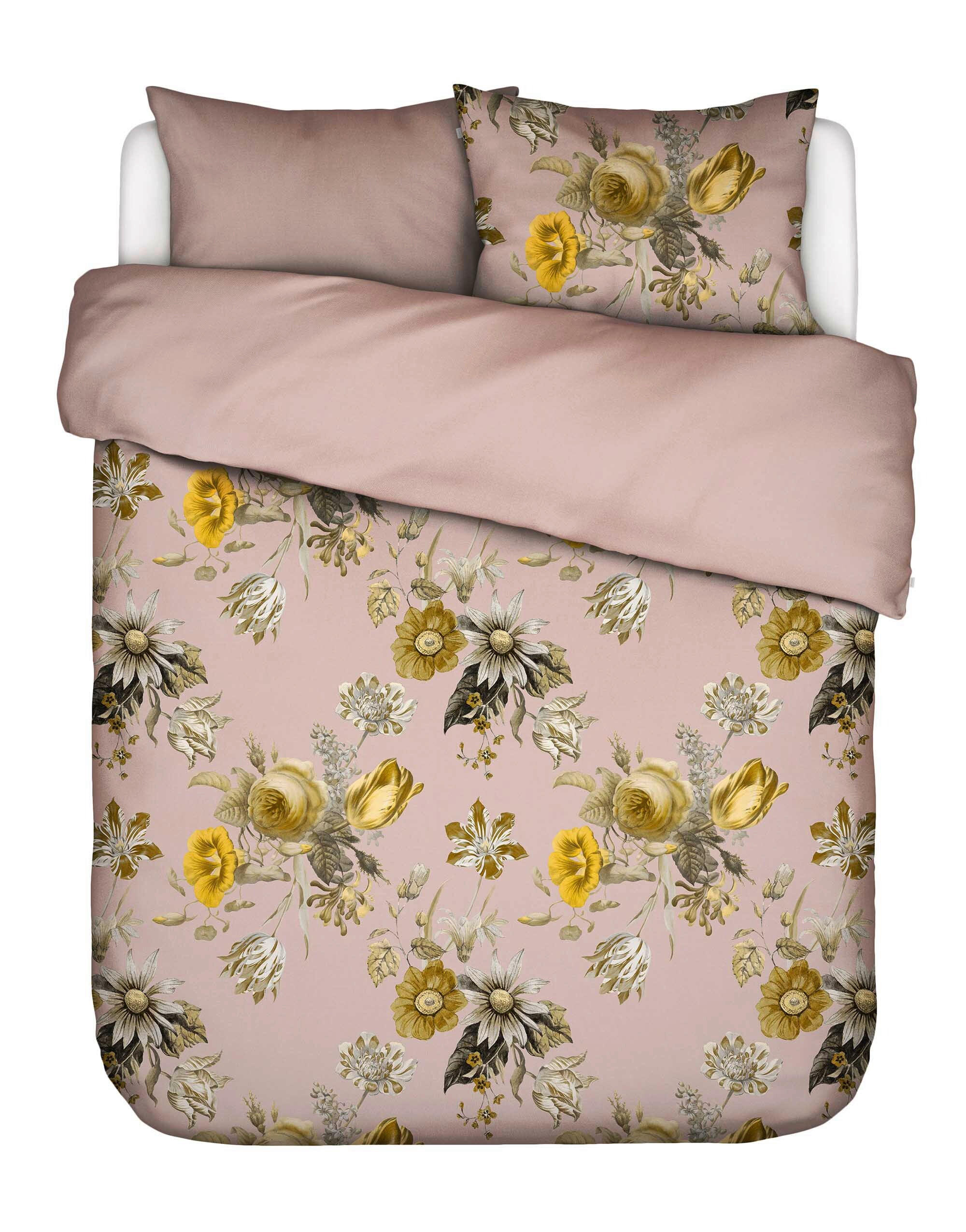BETTWÄSCHE 3-teilig Florean Satin 200/200 cm  - Hellrosa, KONVENTIONELL, Textil (200/200cm) - Essenza