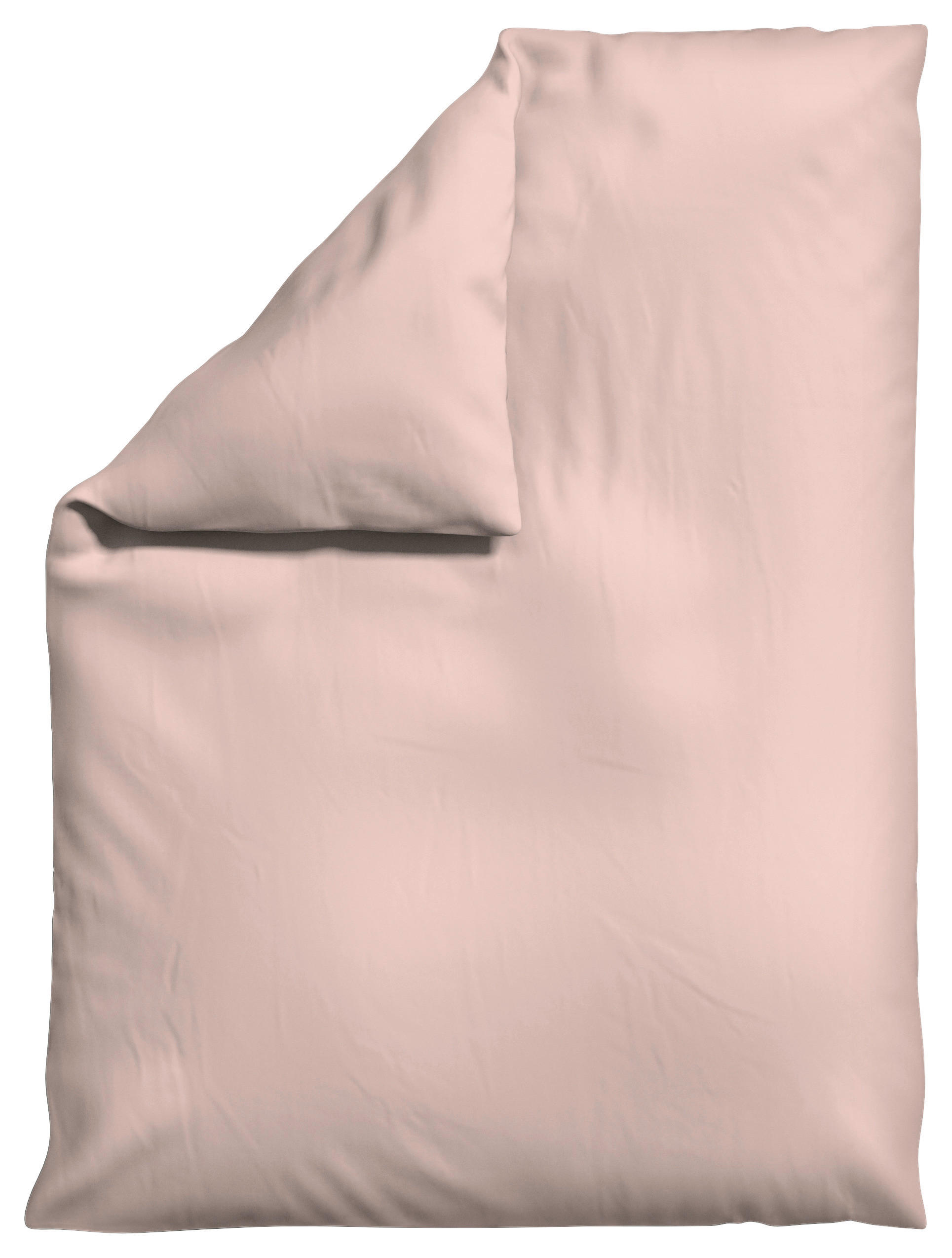 BETTDECKENBEZUG KNITTED JERSEY Jersey 155/220 cm  - Hellrosa, Basics, Textil (155/220cm) - Schlafgut