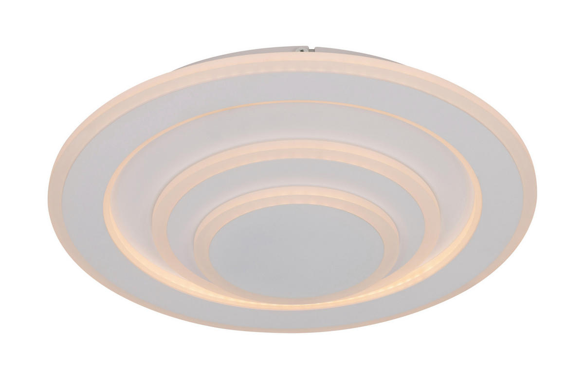 LED-DECKENLEUCHTE 38/6,5 cm   - Weiß, Basics, Kunststoff/Metall (38/6,5cm) - Novel
