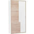 ECKSCHRANK in Weiß, Eichefarben - Eichefarben/Silberfarben, Design, Holzwerkstoff/Metall (85/165/33cm) - Celina ECKSCHRANK in Weiß, Eichefarben - Eichefarben/Silberfarben, Design, Holzwerkstoff/Metall (85/165/33cm) - Celina